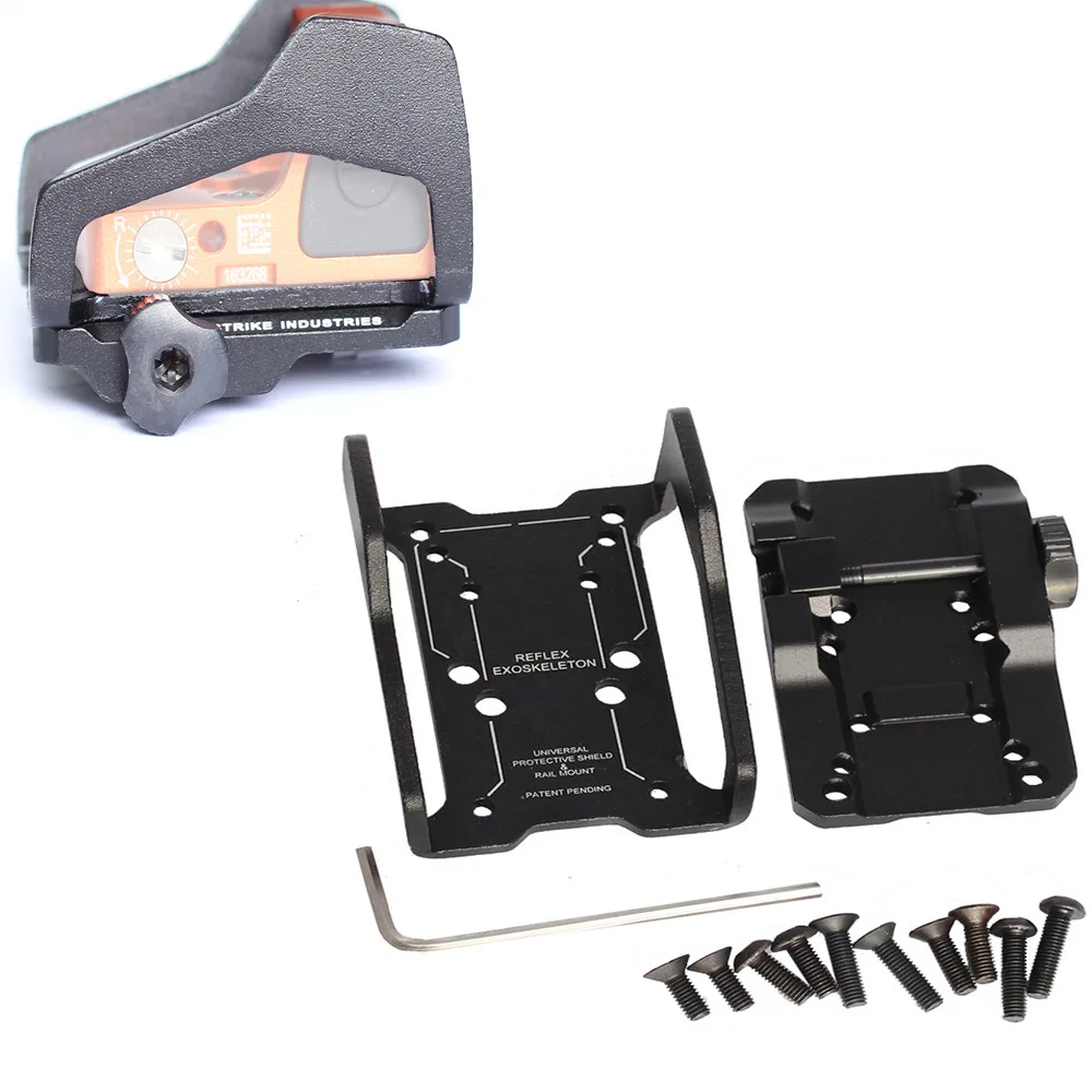 

Rex Sight Mount Universal Red Dot Sight Exoskeleton Aluminum Alloy Scope Clip Bracket Reflective Exoskeleton Gock Accessories