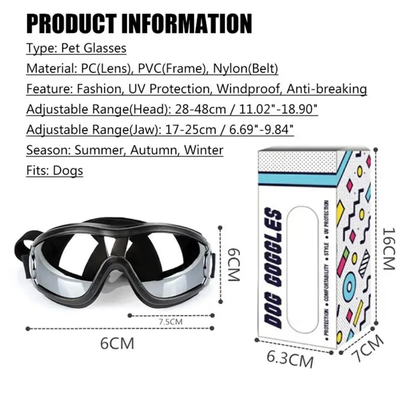 Лидер продаж 1 шт. складная ПЭТ собачьи очки собака для животных