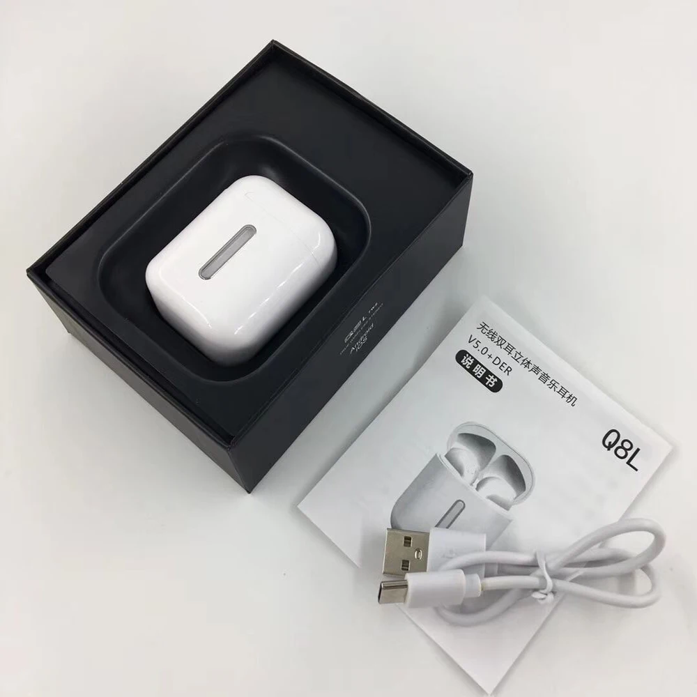 Q8L TWS Bluetooth наушники стерео вкладыши беспроводные Bluetooth наушники-вкладыши гарнитуры для всех смартфонов
