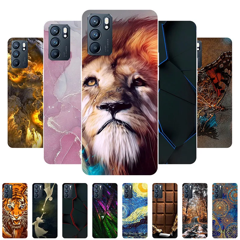 

TPU Case For OPPO Reno 6Z 5G Case Silicone Soft Back Cover For OPPO Reno6 Pro 5G Phone Cases for Reno 6 6Pro Reno6 Z 5G Bumper