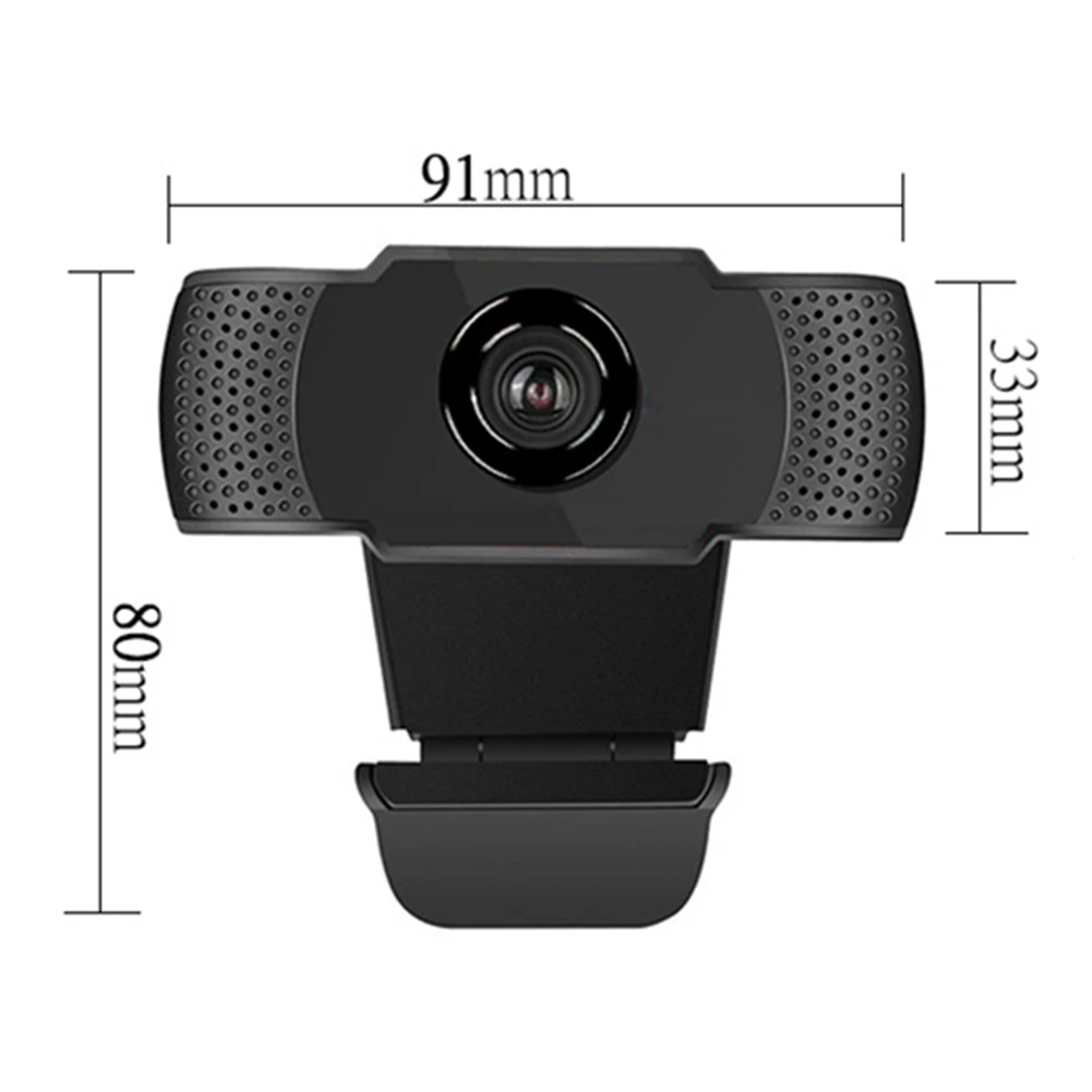 

Widescreen Video Work Home Accessories 1080P HD USB Webcam Video Conference Live Streaming Web Camera with Microphone