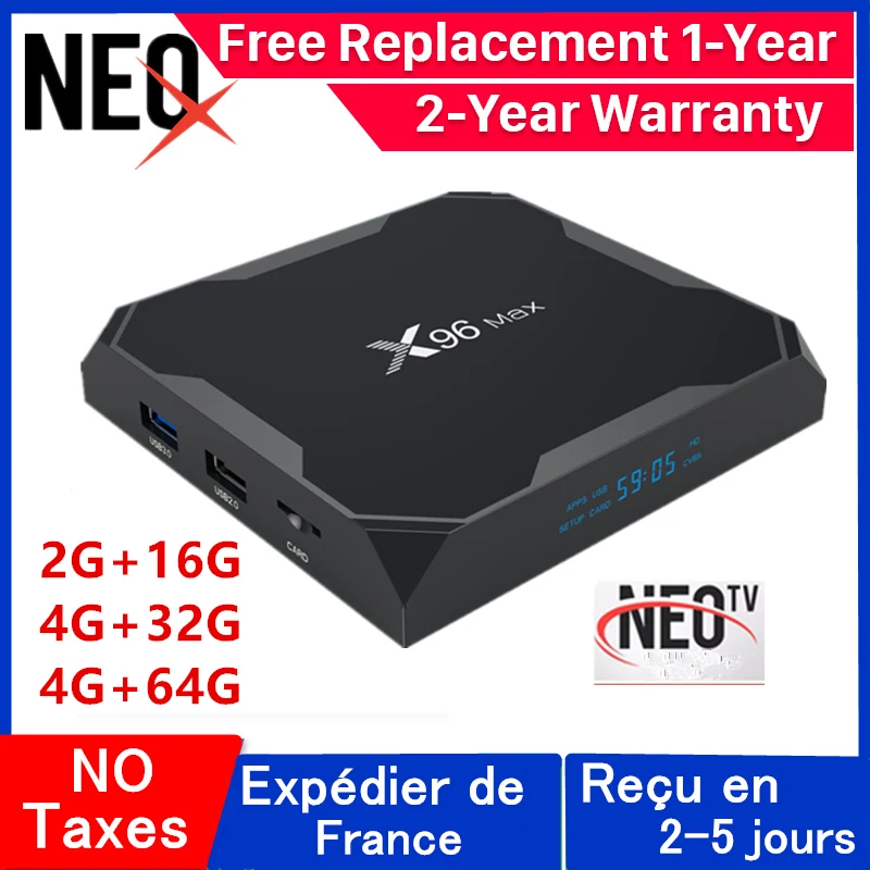 IP TV Box neo tv pro X96 Max Android 8 1 4G 32G 64G x x96max Smart ip только без каналов|ТВ-приставки и