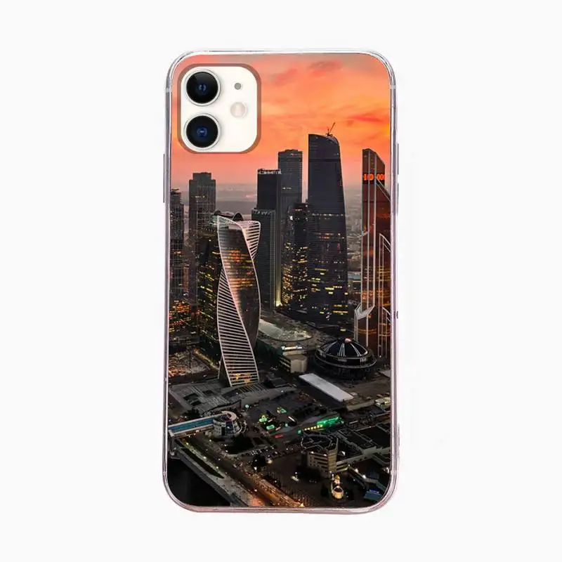 

Moscow City Castle Phone Case For Iphone 6 6s 7 8plus X Xr 11 12 Mini Pro Max Fundas Cover