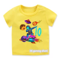 new hot sale boys t shirts funny astronaut birthday number 2 12 years old birthday costume for kids cute toddler tshirts tops
