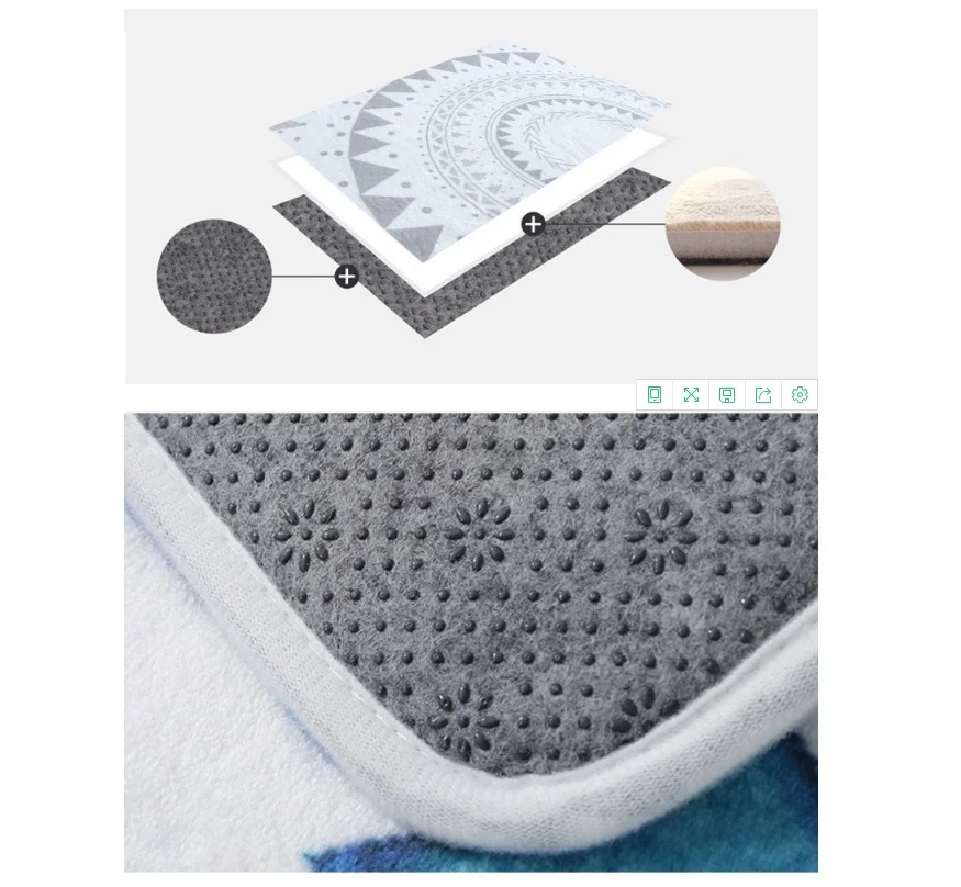 коврик входной двери декор для дома Рождественский мультяшный Коврик с