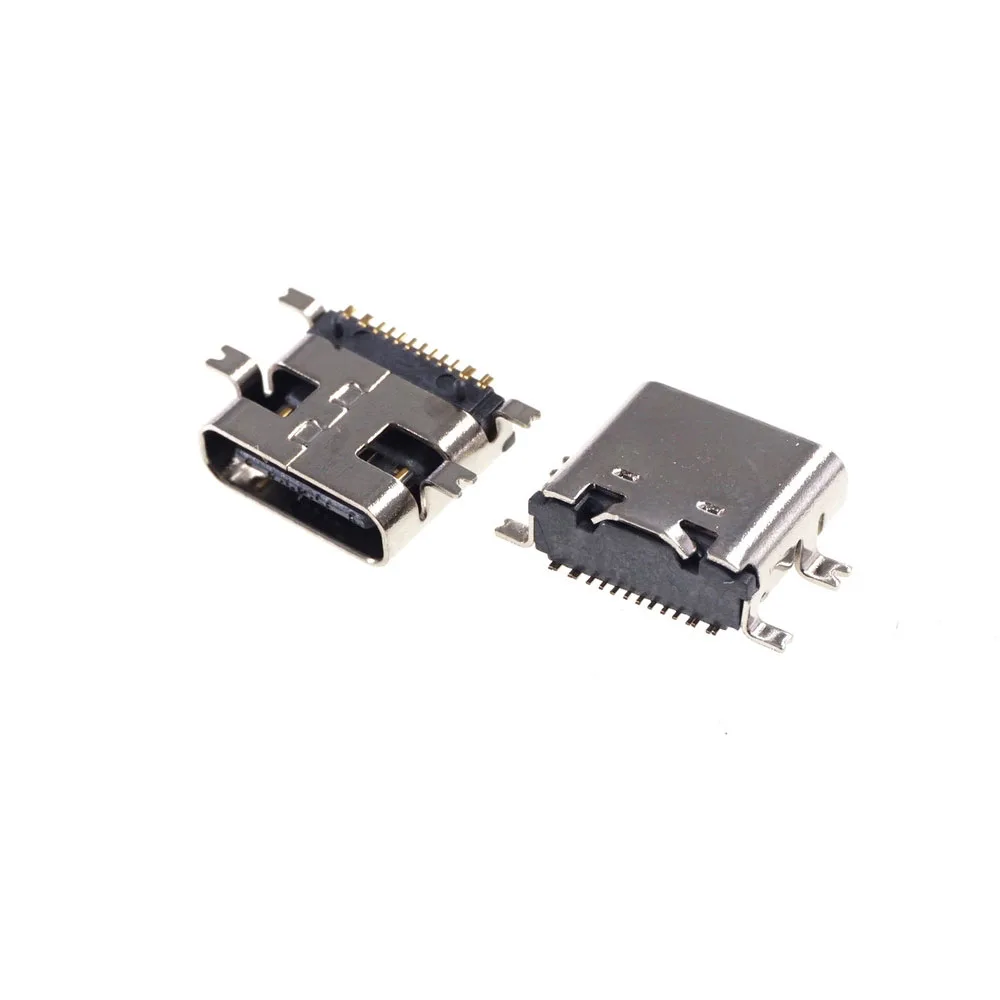 5 шт. разъем USB 3 1 Type C 24 контакта гнездовой прямоугольный SMT версия гнезда|socket