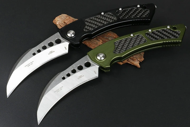Складной нож Hawk алюминиевый + углеродное волокно для дикой природы | Инструменты