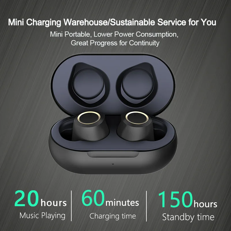 TWS Bluetooth наушники 5 0 IPX5 водонепроницаемые мини 6D стерео гарнитура с микрофоном для