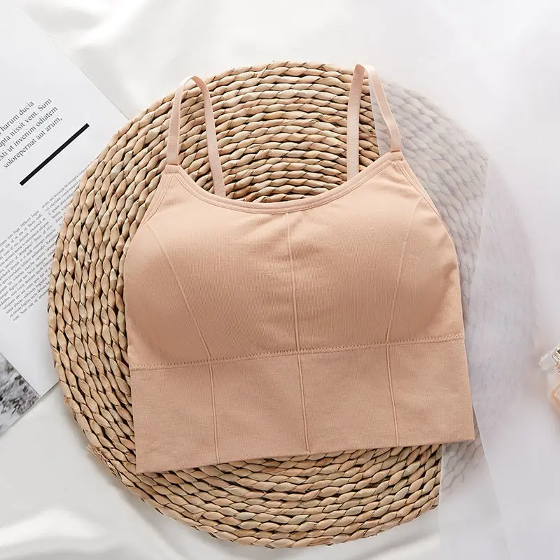 

Non-marking bra women's thin sling without steel ring, big U-shaped back, gather-free bra, sexy tube top, outer wear sports bra