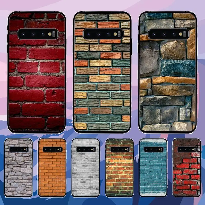 

Fashion Rock Brick Walls Phone Case For Samsung Galaxy S6 S7 Edge Plus S8 S9 S20Plus S20ULTRA S10lite 2020 S10 Case