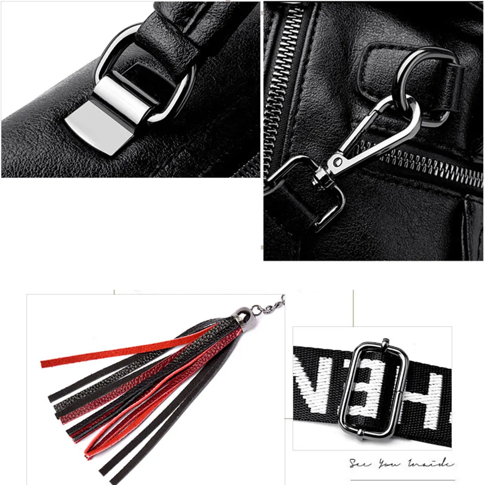 Женские кожаные сумки с кисточками повседневные винтажные через плечо 2019 | Багаж