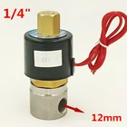 Нормально открытый 2-ходовой электромагнитный клапан из нержавеющей стали NBR 2W025-08BK 12 В постоянного тока 24 В или 220 В переменного тока, 14 дюйма