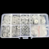 500pcs pvc washers m3 m4 m5 m6 hard plastic gasket transparent insulation flat paded for screws assortment kits