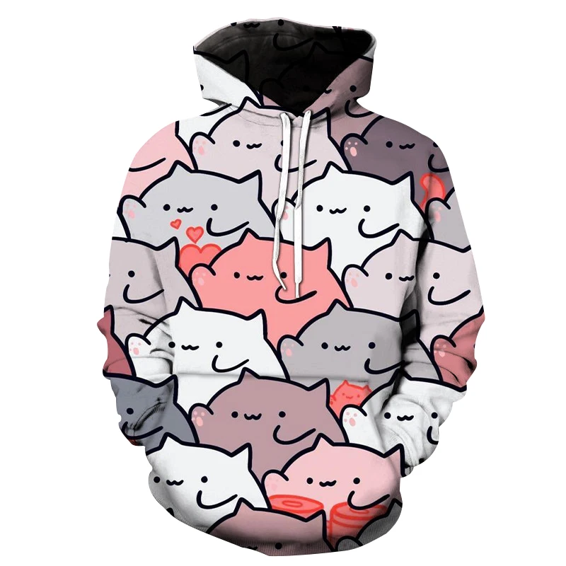 

Autumn winter fashion wild Totoro 3D printed street wear trend hoodie sweatshirt Funny Cut cat Cartoon Hoodies anime Hoodie mens