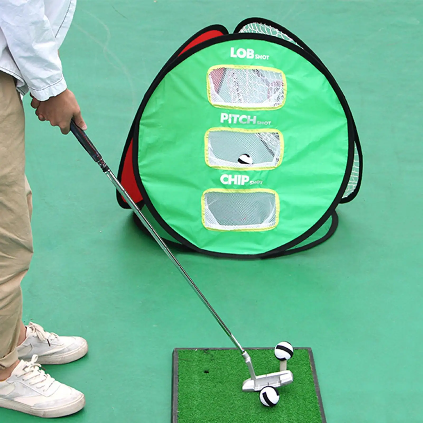 

Foldable Golf Practice Cutting Net Training Aid Chipping Hitting Pitching Tool