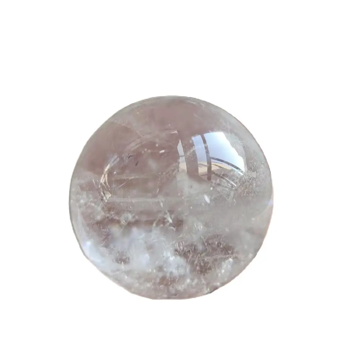 

1pcs Natural Clear White Crystal Quartz Sphere Ball Specimen Collection Healing