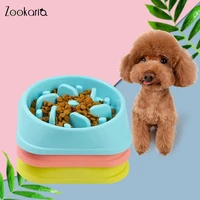 outdoor travel pet dog feeding food bowls portable puppy slow down eating feeder dish bowel prevent obesity dogs supplies