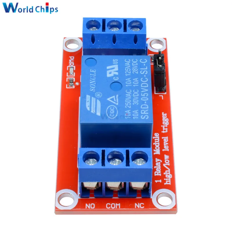 Релейная плата модуля 1 канала 5 В защитная с опора для оптопары модуль питания