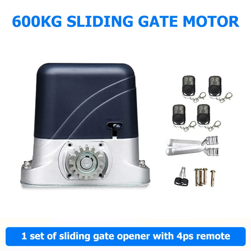

600KG Electric Automatic Sliding Gate Motor Driver Remote Control Photocells Keyboard Warning Light Sliding Door Opener Actuator