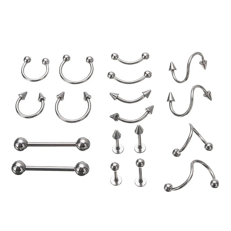 Пирсинг Многофункциональный из нержавеющей стали 110 шт.|nose ring|piercing nose ringsbody piercing |