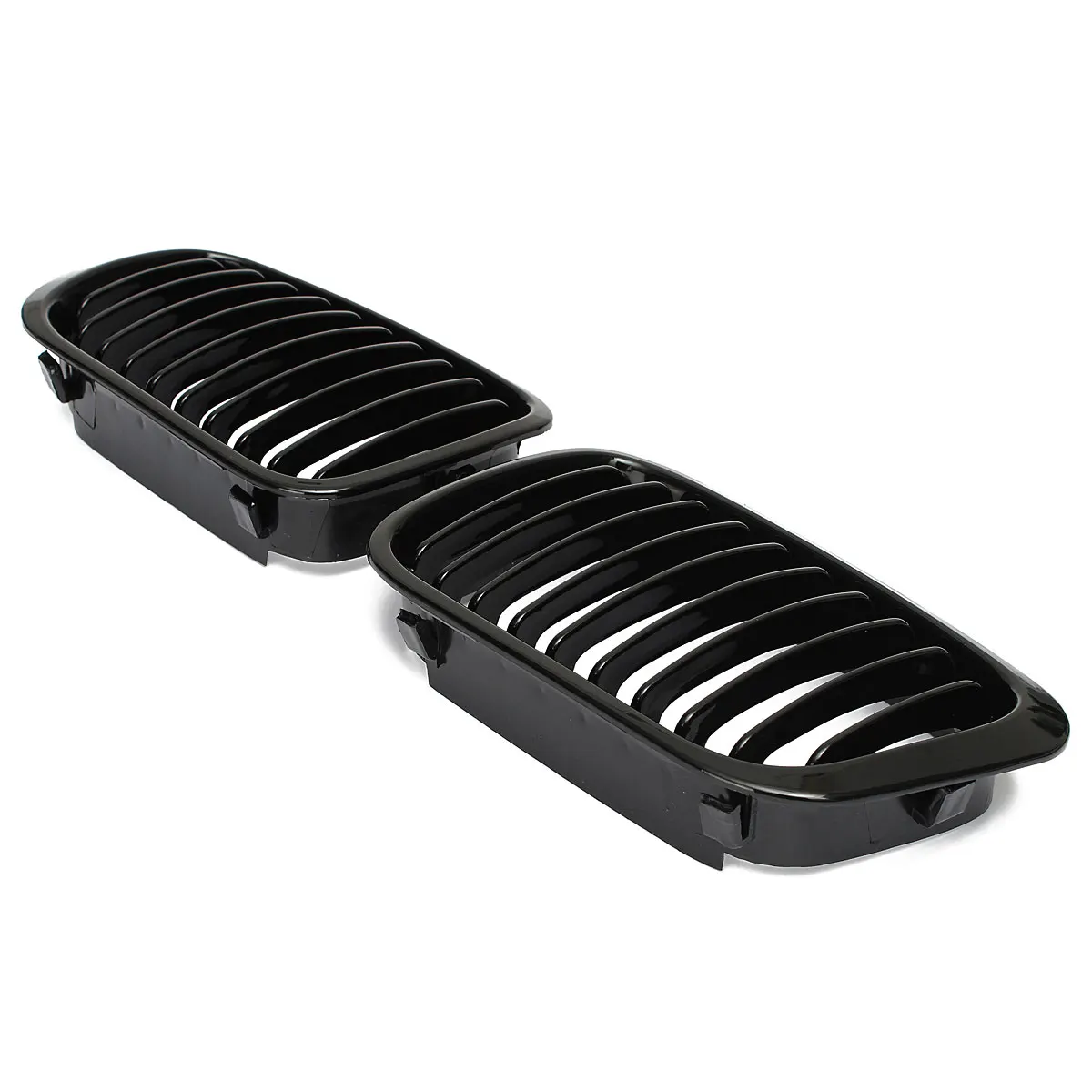 Решетки для передней панели BMW E46 3 Series 4 Door Sedan 1998 1999 2000 2001 черные глянцевые новая