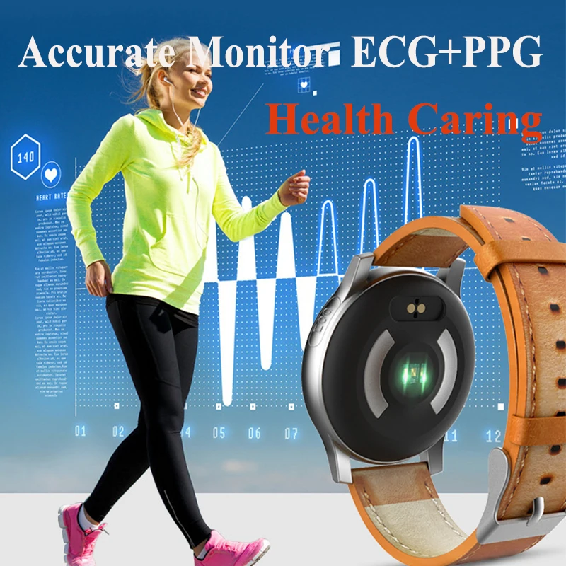 ЭКГ часы PPG HRV smartband браслет водонепроницаемый смарт-Монитор артериального