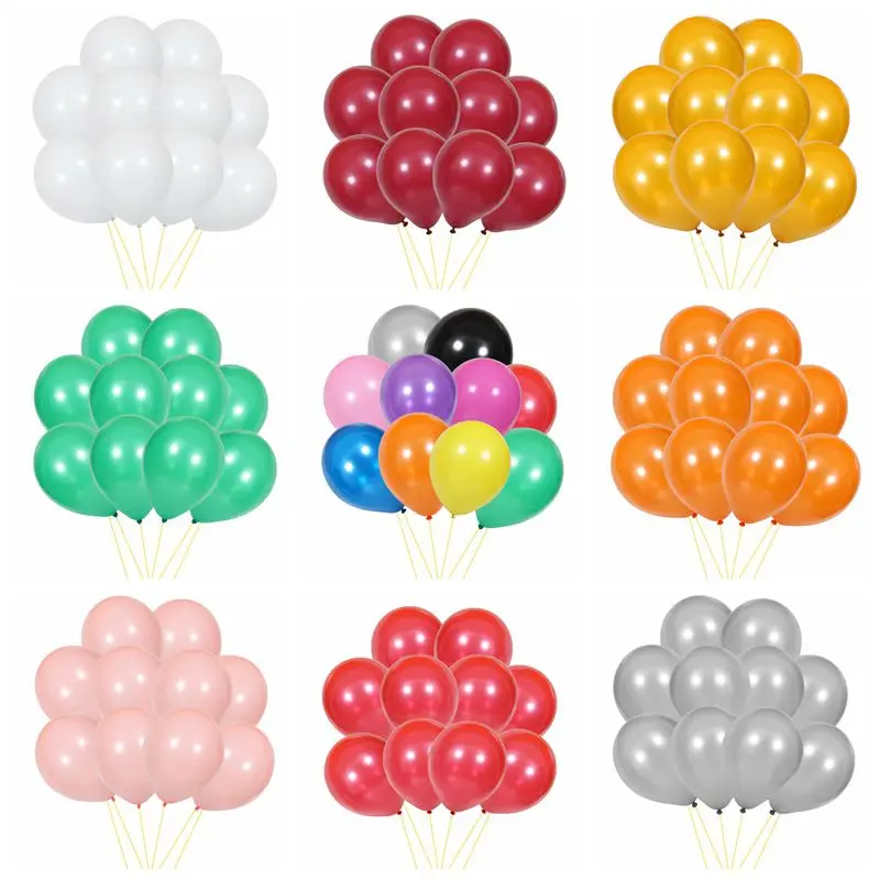 

10Pcs birthday balloons 12inch 1.5g Latex Helium balloon Thickening Pearl party balloon Party Ball kid child toy wedding ballons