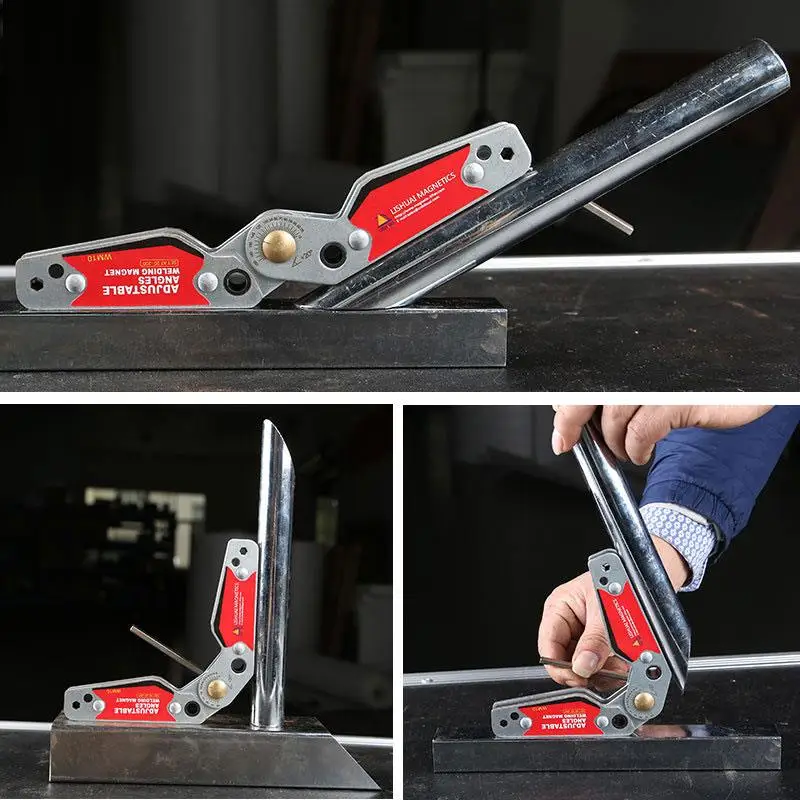 

Practical Multi Angle Positioner Strong Magnetic NdFeB Handheld Silver Black Portable Tool Magnetic Locator Durable