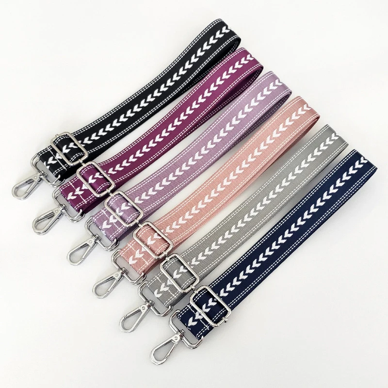 

130 cm O Bag Handle Bag Strap For Women Removable DIY Shoulder Rainbow Handbag Accessories Cross Body Messenger Nylon Bag Straps