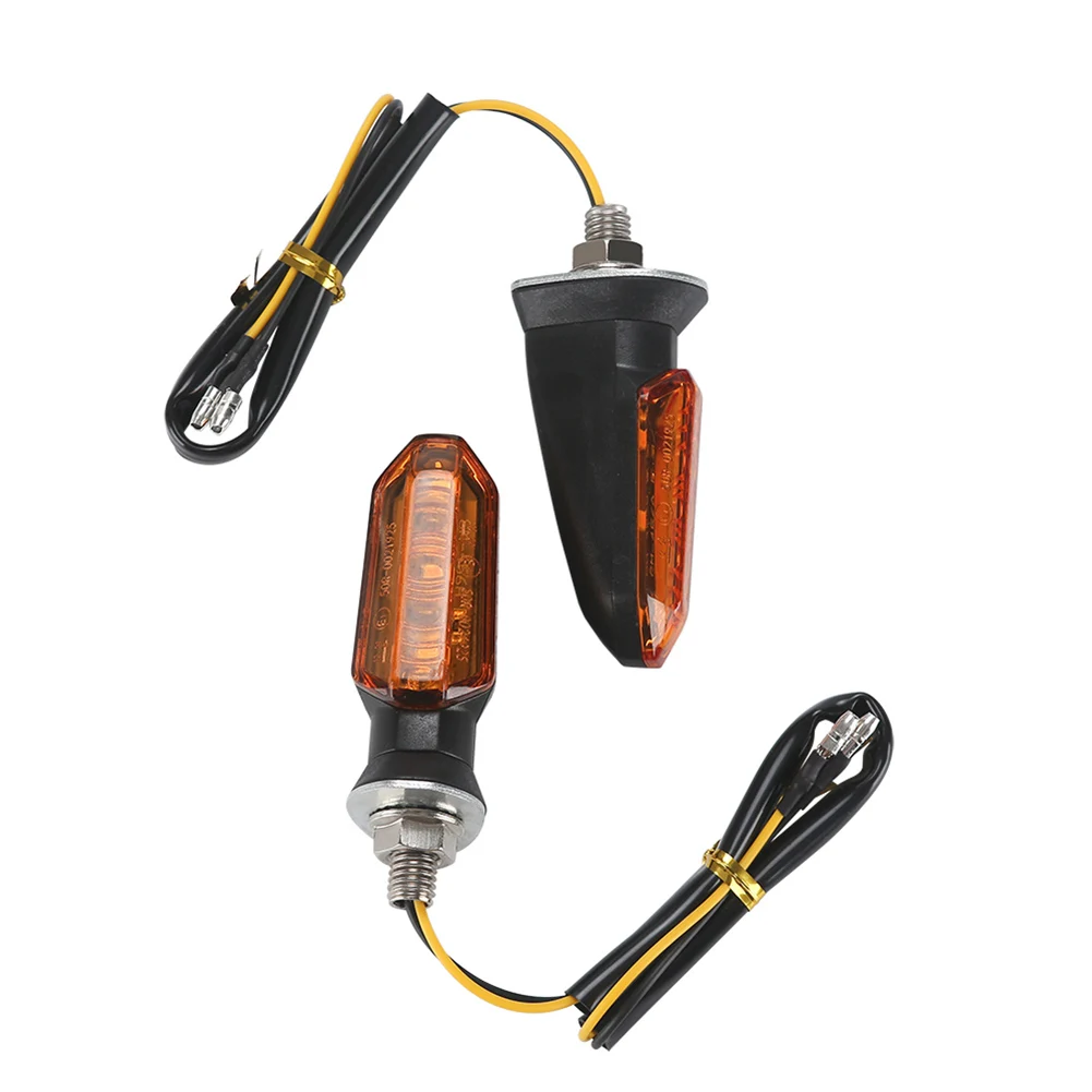 

LED Motorcycle Turn Signals Lights 12V Flasher Amber Flashing Light Blinker Waterproof Signal Lamp 8mm Bolt for ATV UTV Scooter