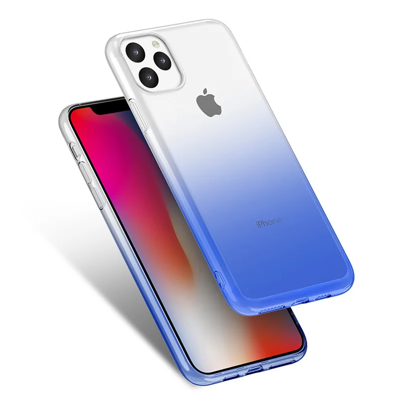 

Ultra-thin gradient color mobile phone case is suitable for iPhone11Pro Max X XR XSMax 8 7 6PluS anti-drop protective back cover