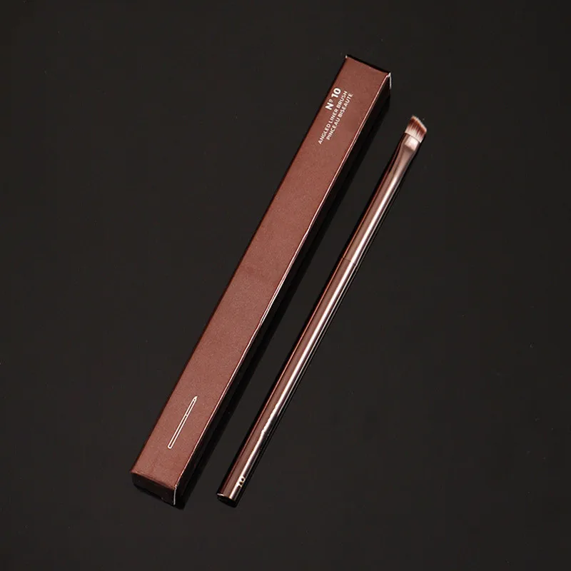 Песочные часы No.10 угловой лайнера кистей для макияжа Металлическая Ручка кисти