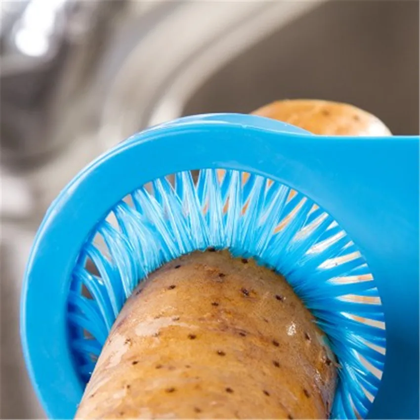 Щетка для чистки овощей моркови огурца портативная многофункциональная щетка с