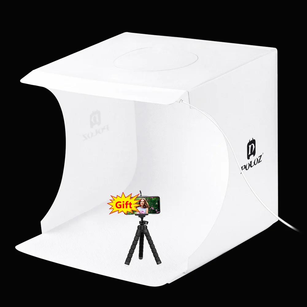 Мини 2LED светильник коробка Портативный для фотосъемки в фотостудии Софтбокс