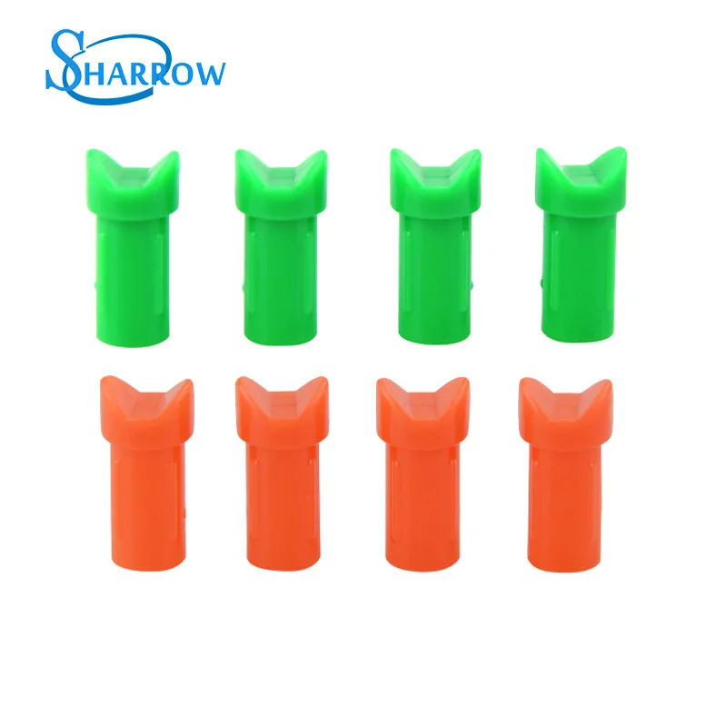 

30pcs Archery Crossbow Hunting Arrow Nocks Plastic Tails ID5.2mm Fit Slingtshot Shooting Compound Bow Aecurve Bow Accessories