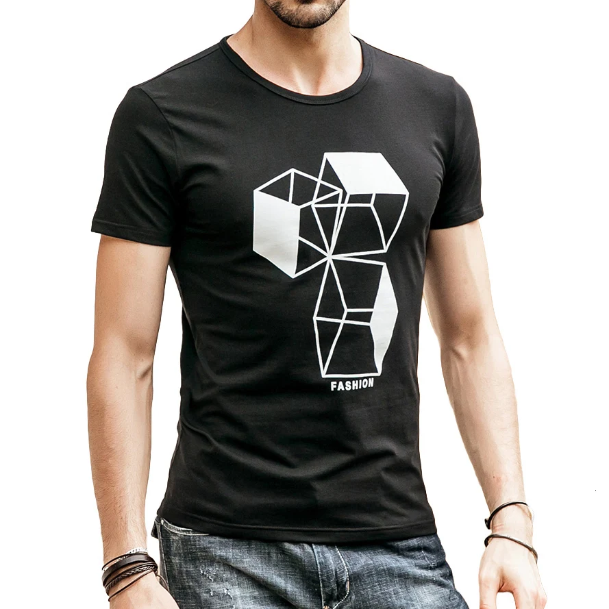 Мужская рубашка мужская летняя мода короткий рукав интересный печатный хлопок