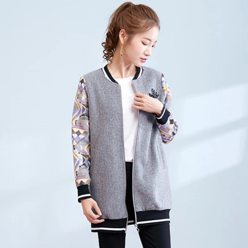 Длинное зимнее женское осеннее пальто новые свободные модные Лоскутные