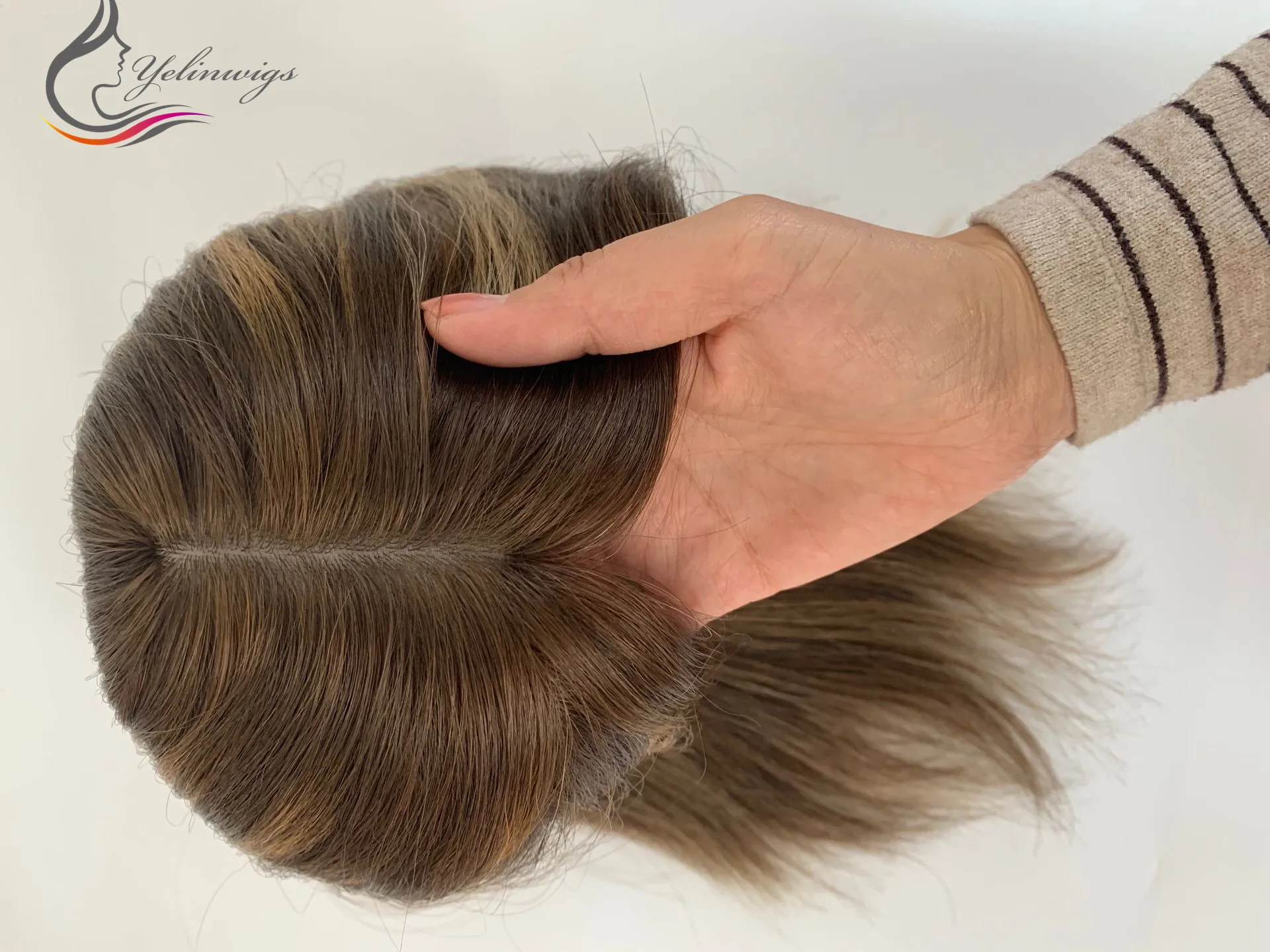 Хайлайтер 16 дюймовые европейские натуральные волосы Топпер женские лидер продаж