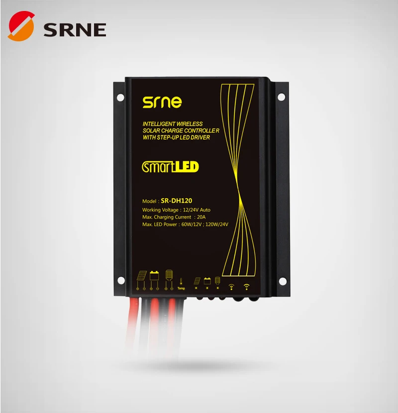 SRNE SR DH120 12V 24V Контроллер заряда солнечной батареи 20A Интеллектуальный