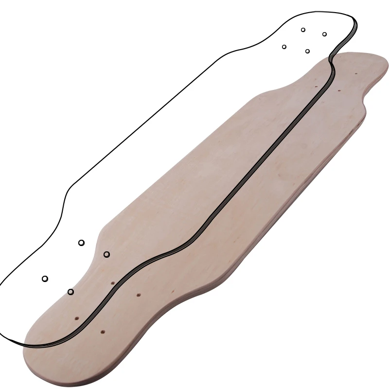 9-Слои клен заготовка для скейтборда 8 дюймов скейтборды натуральный скейт Deck