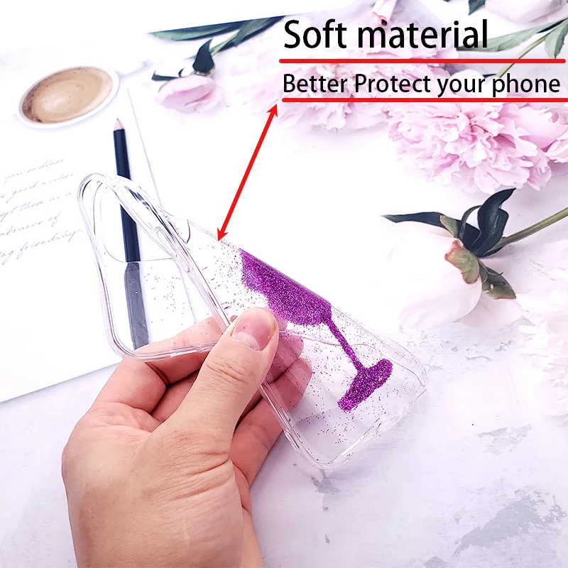 

LCHULLE Glitter Limpar Soft Case para Samsung Galaxy S21 Ultra Note 20 Plus S20 Fe S20 Plus Note 20 S8 S10 S21 capa traseira