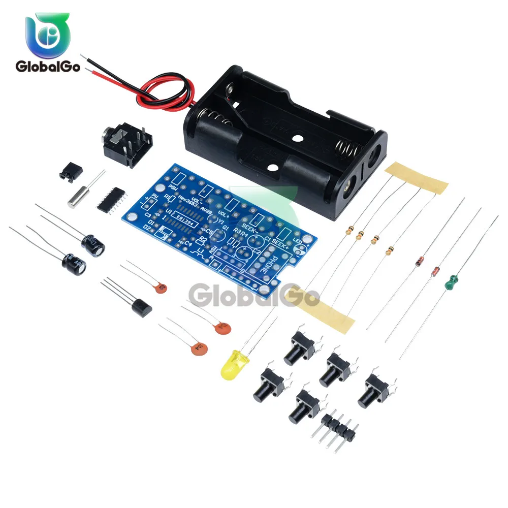 FM беспроводной стерео радиоприемник Модуль PCB DIY электронные наборы 76 МГц-108 МГц DC