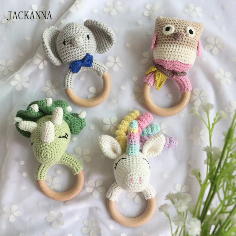 Детская игрушка грызунок в виде слона единорога|Детские прорезыватели| |