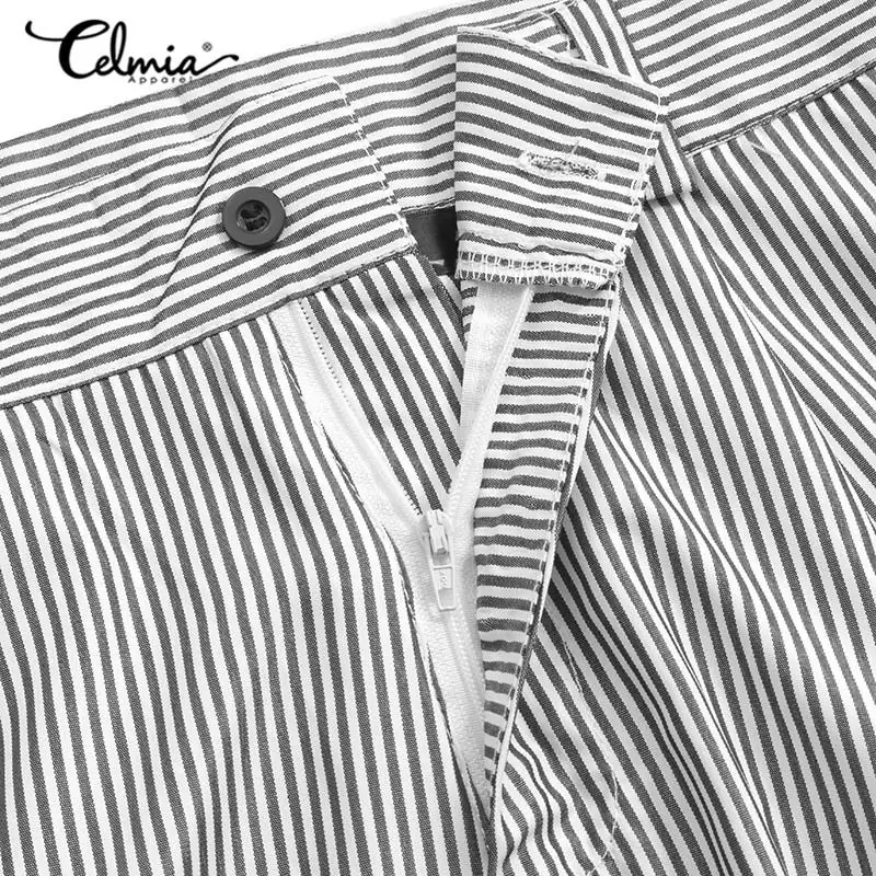 Юбка Женская длинная в полоску модная вечервечерние Макси-юбка Celmia Свободные