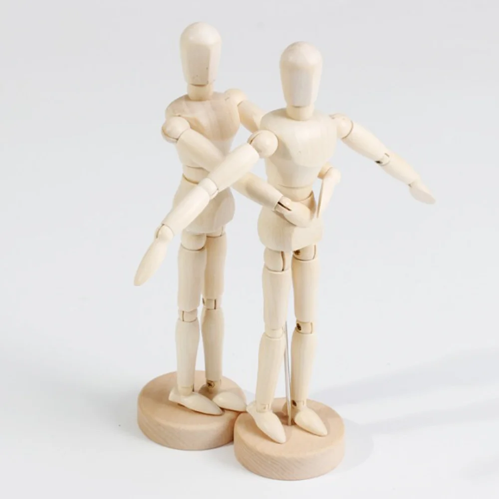 

Wooden Figure Model Human Art Mannequin Manikins for Artists sketch charcoal Home Office Desk Decoration children toys gift