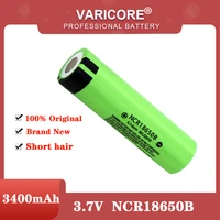 varicore 100 new original ncr18650b 18650 3400 mah li ion rechargeable battery for flashlight batteries