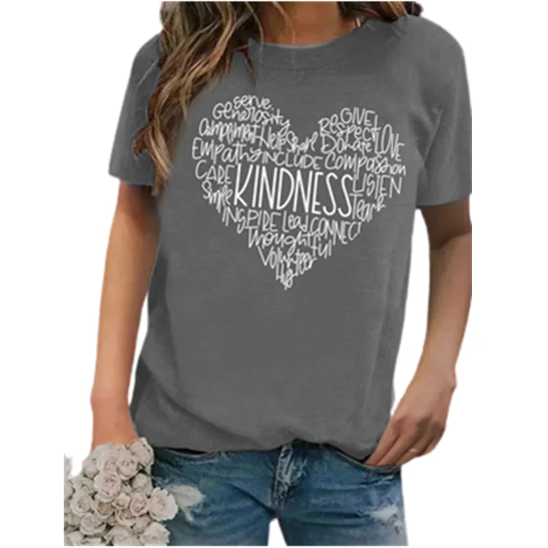 

Women Short Sleeve T-Shirt Summer O-Neck Printed Tops Fashion Female Streetwear Big Size S-3XL Lady Casual T-Shirt Tops 2021 New
