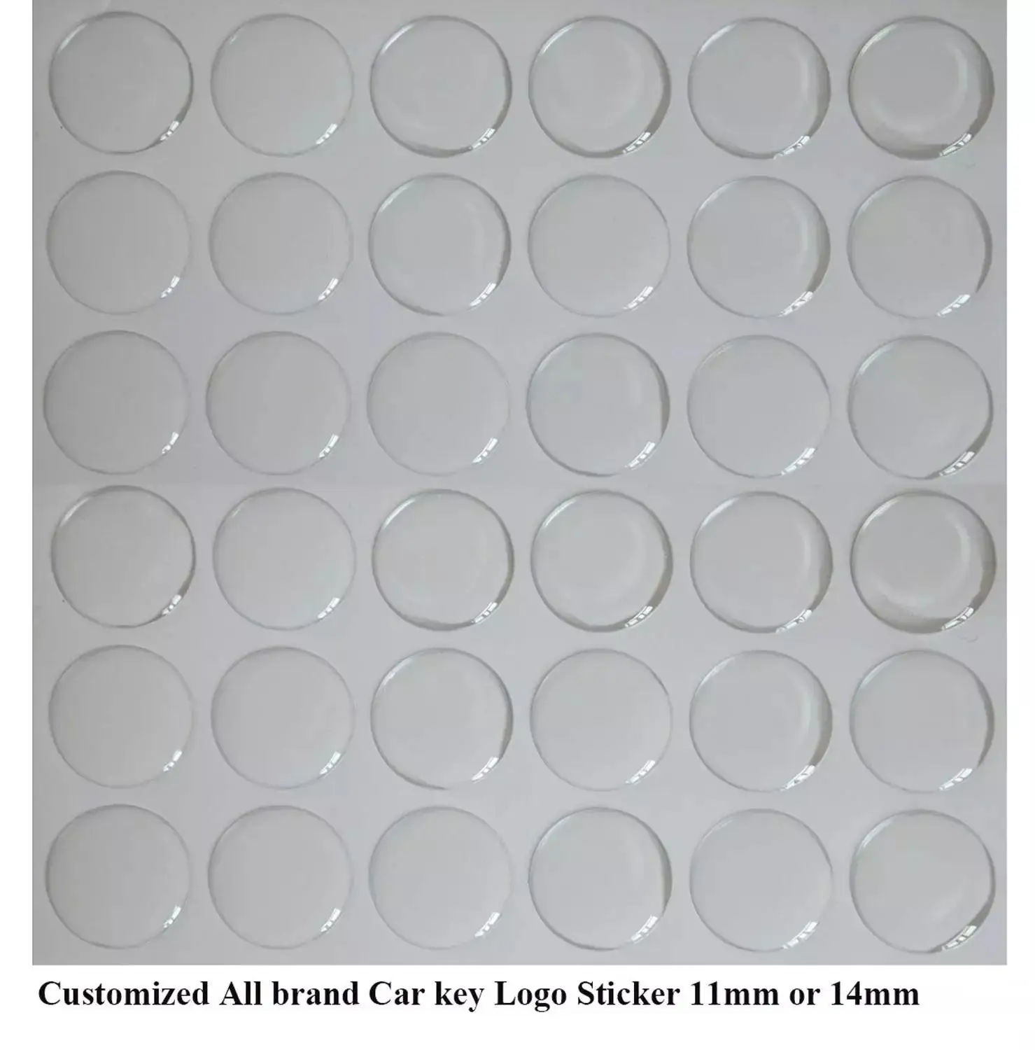 11 мм Автомобильный брелок для ключей логотип наклейка дистанционная эмблема с