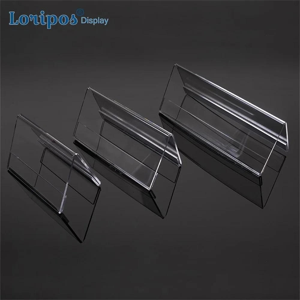 5 шт. V-образные акриловые прозрачные двухсторонние держатели для карт с ценником