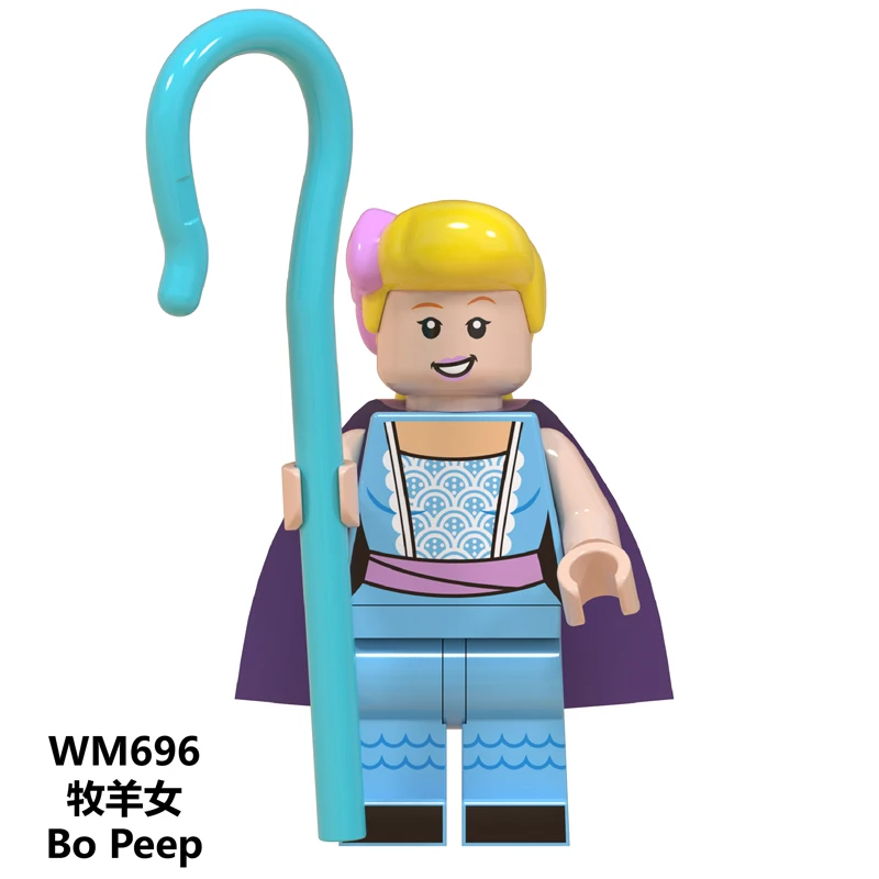 WM696 PG8223 одна строительные блоки насосная серия мультфильм кролик Тукан пятнистый олень Эндрюс брил Кельвин для детей игрушки подарок - Цвет: WM696